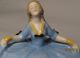 Antique German Figural Lady Trinket/box/pot/jar Germany Bows Cuffs Half Doll Re. Boxes photo 7