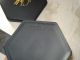 Vintage Wedgwood Black Bisque Jasperware Basalt Box Gold Gilt Egyptian Bird Wing Boxes photo 4