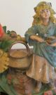 Antique Gebruder Heubach Bisque Figurine Vase Lady Cooking Figurines photo 3