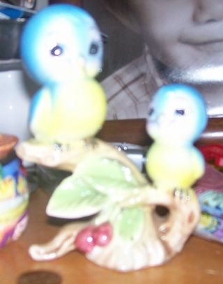 Rare Vintage Norcrest Blue Birds On A Branch Figurine photo