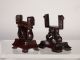 Group Of (5) Chinese Vintage Hardwood Specialty Stands For Jade & Stone Carvings Other photo 2