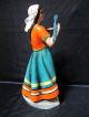 Wonderfull Art Deco Spanish Gypsy Lady / Parrot Figurin Capodimonte Ronzan Italy Figurines photo 3