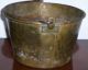 1800 ' S Hiram W.  Hayden Brass Over Copper Bucket - Forged Rat Tail Handle - Rolled Top Metalware photo 3