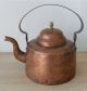 Antique Copper Mini Teapot Lovely Shape And Small Size Rich Patina Metalware photo 2