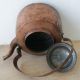 Antique Copper Mini Teapot Lovely Shape And Small Size Rich Patina Metalware photo 4