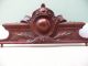 19thc Mahogany Pediment With Relief Carved Decoration Other photo 1