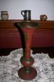 Fabulous Antique Cloisonne & Bronze Vase China? India? Intricate Red Enameling Metalware photo 3