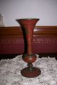 Fabulous Antique Cloisonne & Bronze Vase China? India? Intricate Red Enameling Metalware photo 7
