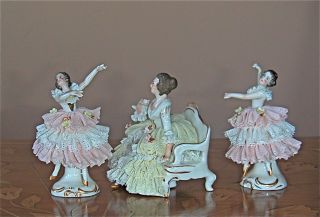 Dresden Ballerina Figurines photo