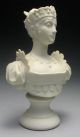 Unique 19c.  Antique Early Parian Ware Princess Queen Porcelain Bust Figurines photo 1