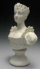 Unique 19c.  Antique Early Parian Ware Princess Queen Porcelain Bust Figurines photo 4