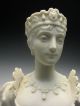 Unique 19c.  Antique Early Parian Ware Princess Queen Porcelain Bust Figurines photo 5