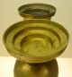 Huge Magnificent Pair Of Antique India Benares Golden Brass Vases (varanasi) India photo 3
