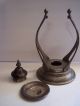 Vintage Corning Glass Tea Pot Coffee Pot Carafe Ornate Silverplate Stand Warmer Metalware photo 6