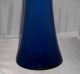 Antique Free Blown Cobalt Hyacinth Vase Vases photo 9