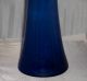Antique Free Blown Cobalt Hyacinth Vase Vases photo 6