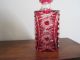 Antique,  Hand Craft,  Germany,  Cranberry Glass Decanter Other photo 5