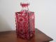 Antique,  Hand Craft,  Germany,  Cranberry Glass Decanter Other photo 8