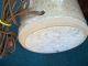 Vintage Stoneware Pottery Blue Glaze Lidded Jar Deer Lamp Salt Glaze Lamps photo 5