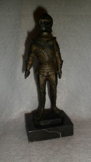 Vintage Knight In Suit Of Armor On Base. . .  Made In Italy. . . . photo