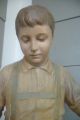 Large Antique Late19thc Goldscheider Terracotta Statue Of Young Boy Sitting Down Figurines photo 1
