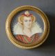 Refined Collectable C.  1800 Ox Bone Box Painted Miniature Other photo 2
