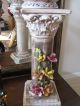 Floral Collectable Vintage Italian/ Capodimonte Pedestal With Vase Vases photo 2