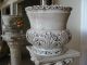 Floral Collectable Vintage Italian/ Capodimonte Pedestal With Vase Vases photo 3