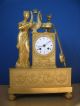 An Empire Gilt - Bronze Mantel Clock Early Xix Century Paris Clocks photo 9