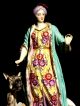 Fine Antique Chelsea Gold Anchor Mark Figurine/turkish Lady With Camel C.  1760 Figurines photo 2