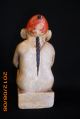 Joss Billiken Chalkware Figurine /1908 Brass Medallion/rare/ Figurines photo 2