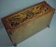 Antique Victorian American Wood Fretwork Carved Jewel Box Rare Birds & Oak Leaf Boxes photo 11