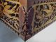 Antique Victorian American Wood Fretwork Carved Jewel Box Rare Birds & Oak Leaf Boxes photo 6