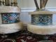 Antique Marble Clock With Two Garnitures Signed By L.  Carvin Clocks photo 2