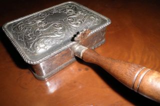 Antique Crumb Catcher Antimony Wear Silver Plate Y In Yacht Yamatogumi Old Item photo