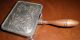 Antique Crumb Catcher Antimony Wear Silver Plate Y In Yacht Yamatogumi Old Item Kitchen Tools photo 1