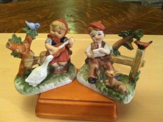 Homco/betson? 4 Figurines In Good Condition - See Pics - Made In Japan photo