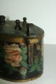 Antique Scandinavian Hand Painted Rosemailing Bentwood Tine Svepask Puzzle Box Boxes photo 3