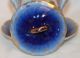 Victoria Austria Vintage Condensed Milk Jam Jar Lidded Cobalt Blue Gold Trimmed Creamers & Sugar Bowls photo 7