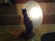 Awesome Vintage Unique Heavy Night Light Cat Figurine Moon Cat Lover Lamp Great Lamps photo 10