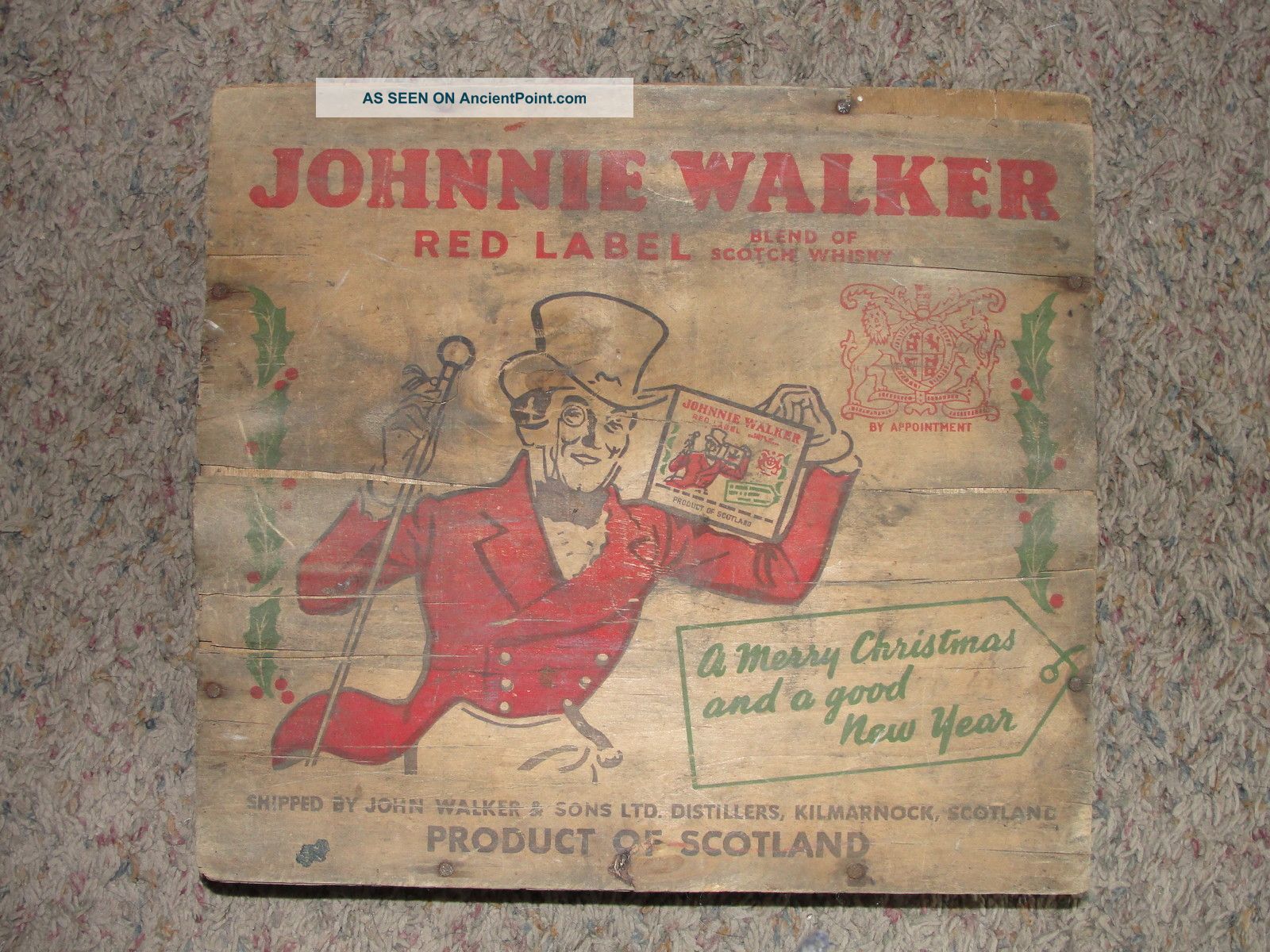 Vintage Johnnie Walker Crate Top Boxes photo