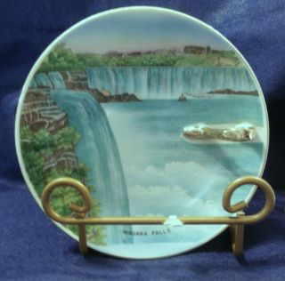 Vintage Niagara Falls Decorative Plate W/ Chamberstick Handle photo