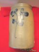 Antique Stoneware Crock - Cobalt{art} Decorated - 10 