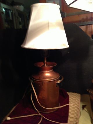 Working Antique Copper Lamp photo
