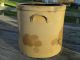 Antique Stoneware 4 Gal.  Blue Decorated Crock Crocks photo 3