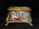 Fabulous French Enamel Casket Box Complex With No Enamel Missing Other photo 1