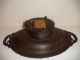 Antique Swiss Brienz Black Forest Fine Wood Carving Flower Music Box Tray Bowl Bowls photo 6