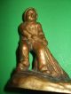 Little Fisherman Boy Bronze Figurine Statue Sculpture Fischer Bronze Figur Metalware photo 6