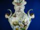 Antique Hand Painted Ceramic Urn From Italy Majolica 33.  5 
