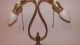 Antique Brass Two Arm Table Lamp Lamps photo 2